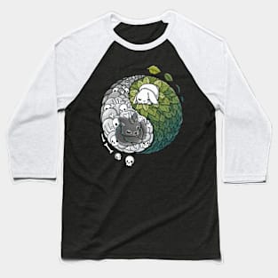 Ying yang Predator Prey Baseball T-Shirt